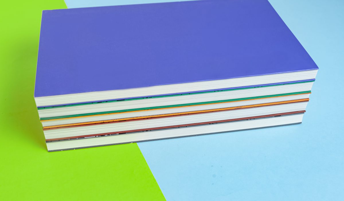 Physical paper book over background - closeup